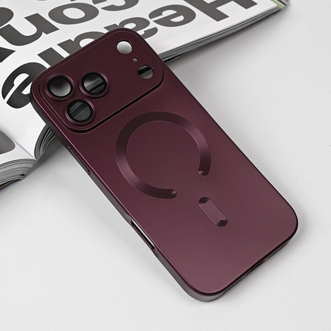 Zastitna maska (futrola) Magsafe Chrome - iPhone 17 Pro Max 6.9 bordo.