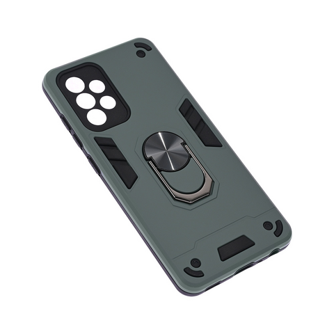 Zastitna maska (futrola) Hard Ring - Samsung A526 Galaxy A52 5G tamno siva.