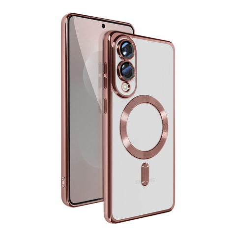 Zastitna maska (futrola) Magsafe Lux - Samsung S937 Galaxy S25 Edge roze.