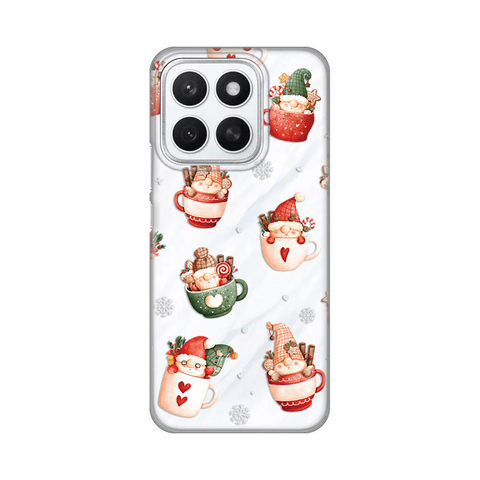 Zastitna silikonska maska (futrola) PRINT - Huawei Honor X8c Ho Ho Ho.