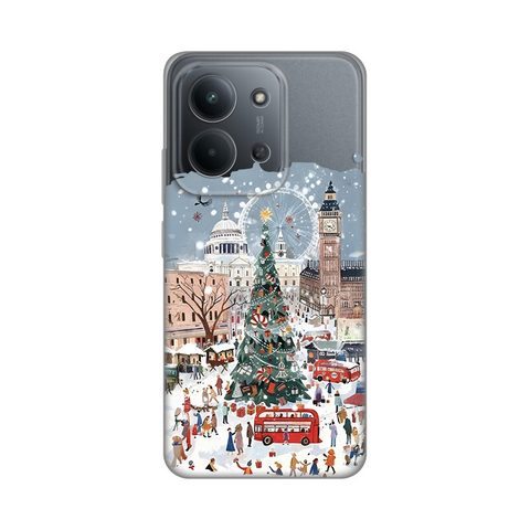 Zastitna ultra tanka (skin) maska / futrola PRINT - Xiaomi Redmi 15C 4G Christmas Town.