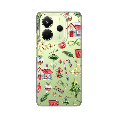 Zastitna ultra tanka (skin) maska / futrola PRINT - Xiaomi Redmi Note 14 4G (SRB) Winter Spirit.