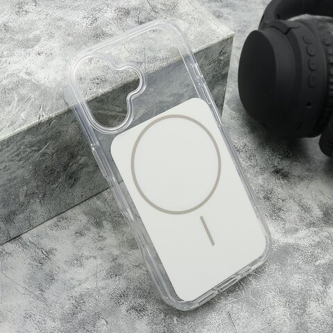 Zastitna maska (futrola) AMBER SHINE MagSafe - iPhone 17 bela (MS).