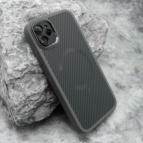 Zastitna maska (futrola) CARBON MagSafe - iPhone 11 (6.1) siva (small camera) (MS).