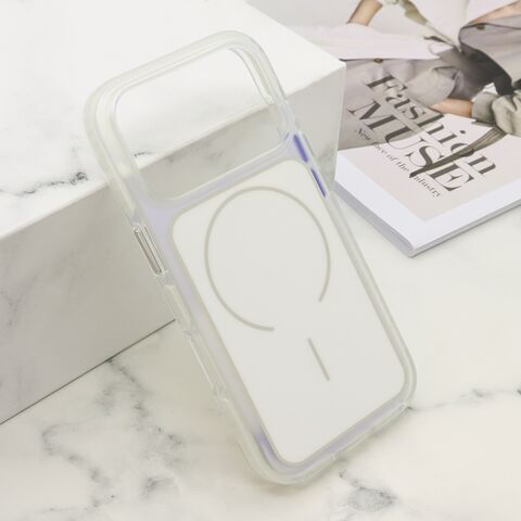 Zastitna maska (futrola) AMBER RING MagSafe - iPhone 17 Pro bela (MS).