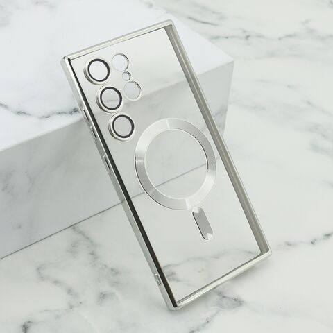 Zastitna maska (futrola) CAMERA PROTECT MagSafe - Samsung S928 Galaxy S24 Ultra 5G srebrna (MS).