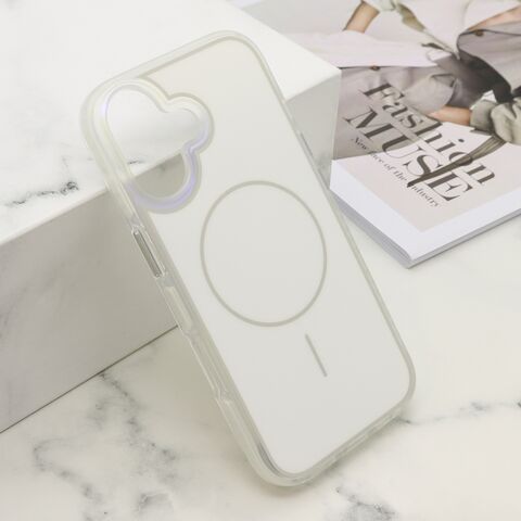 Zastitna maska (futrola) AMBER RING MagSafe - iPhone 17 bela (MS).