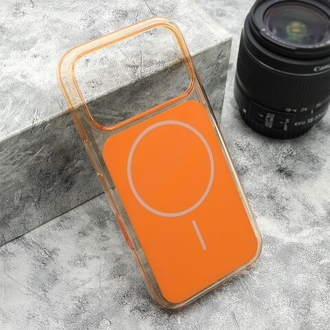 Zastitna maska (futrola) AMBER MagSafe - iPhone 17 Pro narandzasta (MS).