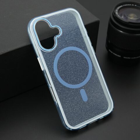 Zastitna maska (futrola) CRYSTAL MagSafe - iPhone 16 (6.1) plava (MS).