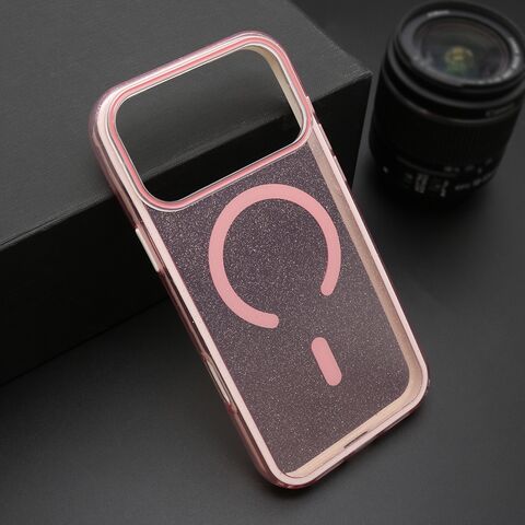 Zastitna maska (futrola) CRYSTAL MagSafe - iPhone 17 Pro Max (6.9) roze (MS).