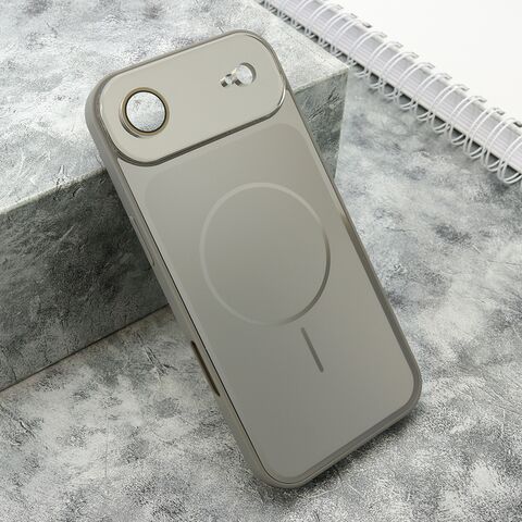 Zastitna maska (futrola) COLOR METAL MagSafe II - iPhone 17 Air srebrna (MS).