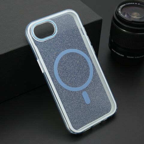 Zastitna maska (futrola) CRYSTAL MagSafe - iPhone 16e plava (MS).