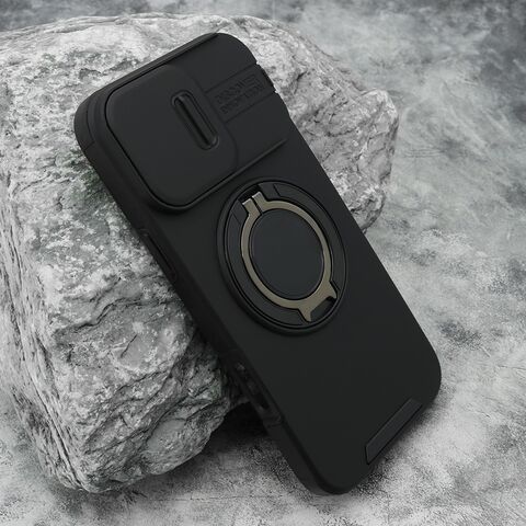 Zastitna maska (futrola) DEFENDER CAMSHIELD - iPhone 16 Pro Max (6.9) crna (MS).