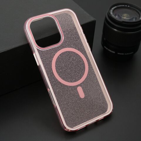 Zastitna maska (futrola) CRYSTAL MagSafe - iPhone 16 Pro Max (6.9) roze (MS).