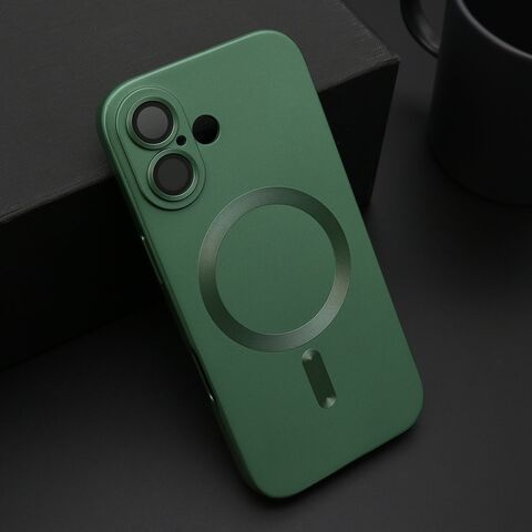 Zastitna maska (futrola) ELEGANT MAGSAFE - iPhone 17 zelena (MS).