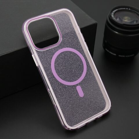 Zastitna maska (futrola) CRYSTAL MagSafe - iPhone 16 Pro Max (6.9) ljubicasta (MS).