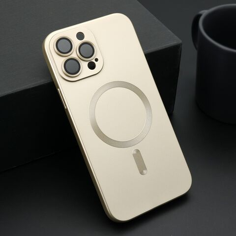 Zastitna maska (futrola) ELEGANT MAGSAFE - iPhone 13 Pro Max (6.7) zlatna (MS).