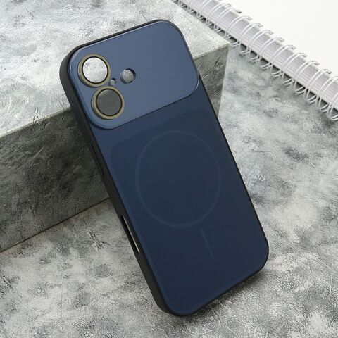 Zastitna maska (futrola) COLOR METAL MagSafe II - iPhone 17 tamno plava (MS).