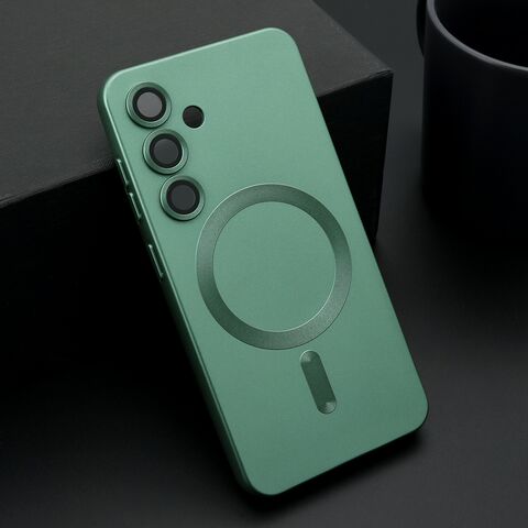 Zastitna maska (futrola) ELEGANT MAGSAFE - Samsung S921 Galaxy S24 5G zelena (MS).