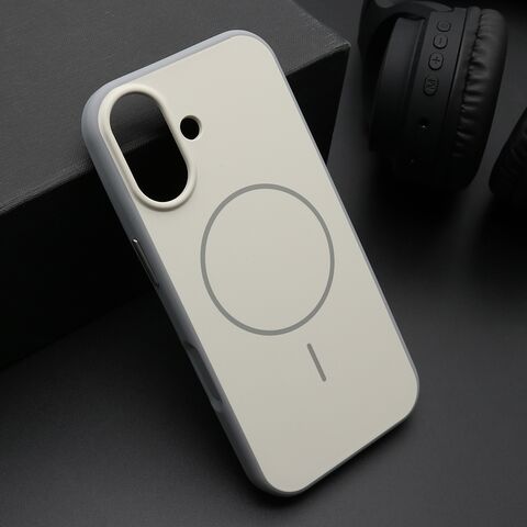 Zastitna maska (futrola) CHROME MagSafe - iPhone 17 bela (MS).