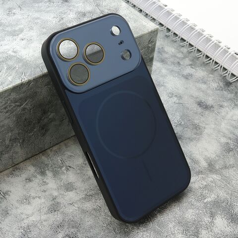 Zastitna maska (futrola) COLOR METAL MagSafe II - iPhone 17 Pro tamno plava (MS).