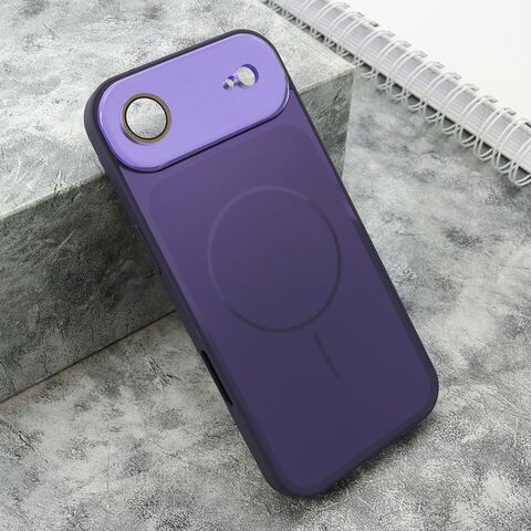 Zastitna maska (futrola) COLOR METAL MagSafe II - iPhone 17 Air ljubicasta (MS).