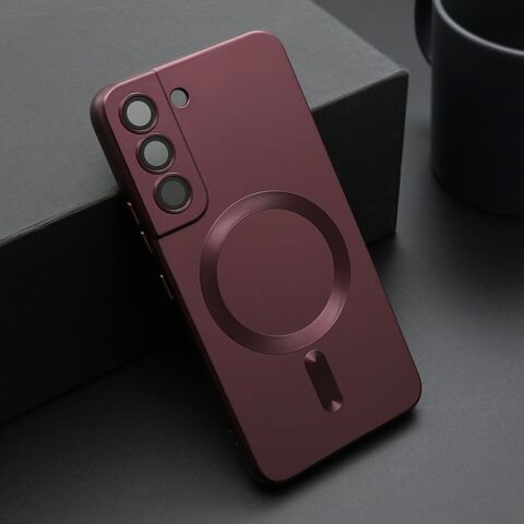 Zastitna maska (futrola) ELEGANT MAGSAFE - Samsung Galaxy S22 5G crvena (MS).