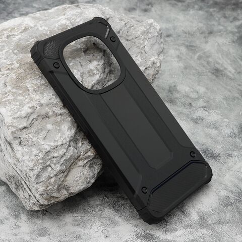 Zastitna maska (futrola) DEFENDER II - Xiaomi Redmi Note 14 Pro 4G crna (MS).