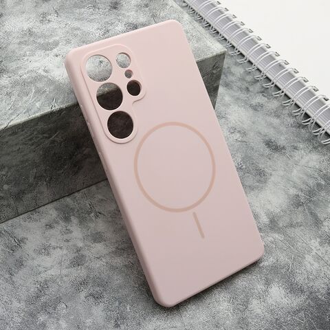 Zastitna maska (futrola) FLEX MagSafe - Samsung Galaxy S23 Ultra roze (MS).