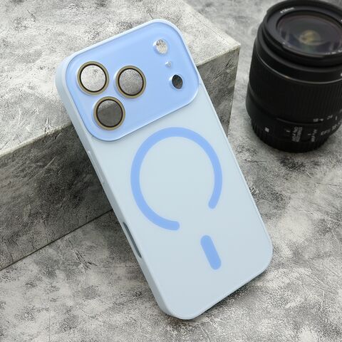 Zastitna maska (futrola) PASTELPOP MagSafe - iPhone 17 Pro plava (MS).