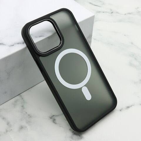 Zastitna maska (futrola) SILKY MAGSAFE II - iPhone 14 Pro (6.1) crna (MS).