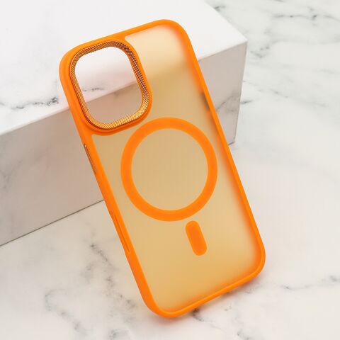 Zastitna maska (futrola) SILKY MagSafe II - iPhone 17 narandzasta (MS).