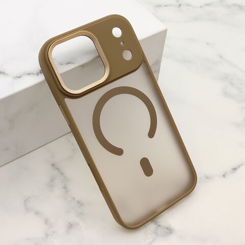 Zastitna maska (futrola) SILKY MagSafe II - iPhone 17 Pro Max (6.9) zlatna (MS).