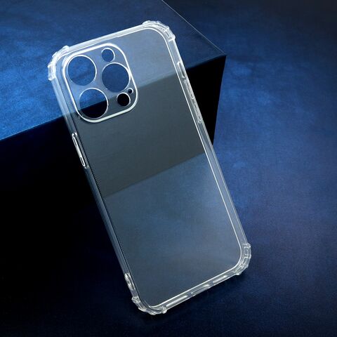 Zastitna silikonska maska (futrola) CRASHPROOF - iPhone 15 Pro Max (6.7) providna (MS).