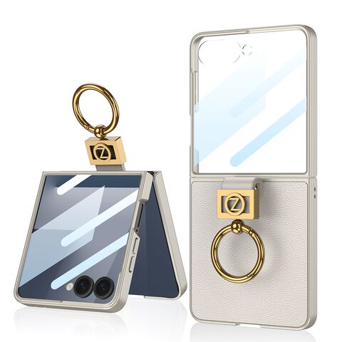 Zastitna maska (futrola) Z-RING CASE - Samsung F751B Galaxy Z Flip 7 5G titanijum (GKK case) (MS).