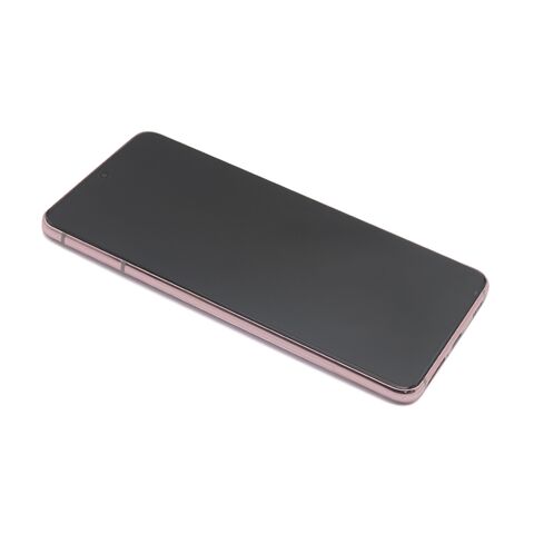 LCD displej (ekran) - Samsung G991 Galaxy S21 5G + Touch screen + okvir phantom pink Full ORG EU (GH82-24716D/24718D) (MS).