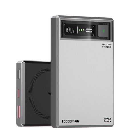 Univerzalna Back Up Baterija Magsafe Moxom MX-PB178 Meteorite QC22.5W+15W magnetic fast 10000mAh sivi (MS).