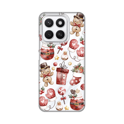 Zastitna ultra tanka (skin) maska / futrola PRINT - Huawei Honor X8c Cozy Christmas.