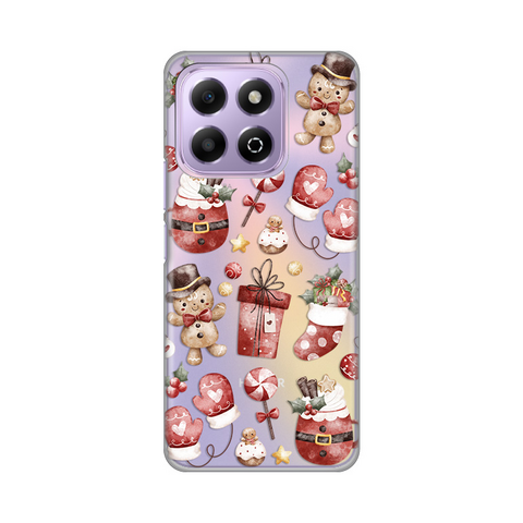 Zastitna ultra tanka (skin) maska / futrola PRINT - Huawei Honor X6b Cozy Christmas.