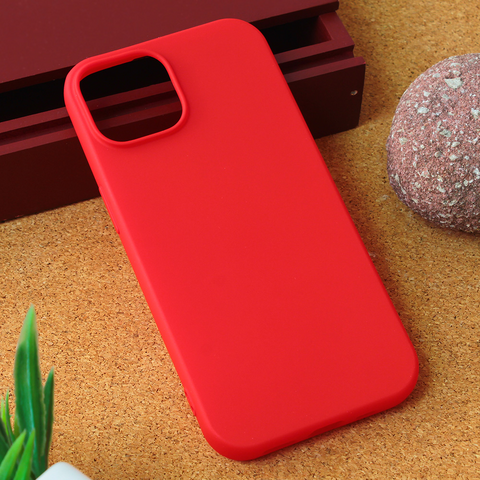 Zastitna maska (futrola) Teracell Giulietta - iPhone 15 mat crvena.