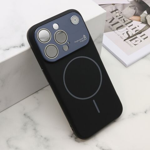 Zastitna maska (futrola) PASTEL DREAMS MagSafe - iPhone 15 Pro (6.1) crna (MS).