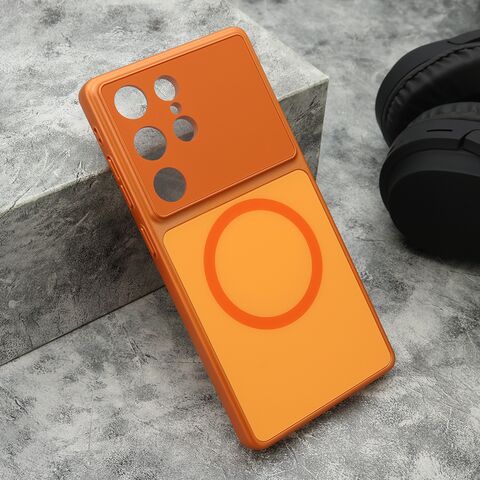 Zastitna maska (futrola) DEFINE MagSafe - Samsung S928 Galaxy S24 Ultra 5G narandzasta (MS).