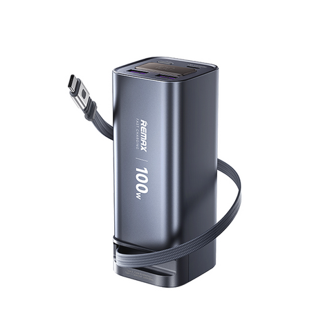 Univerzalna Back Up Baterija prenosiva baterija REMAX FC-22 100W sa teleskopskim kablom 20000mAh siva.