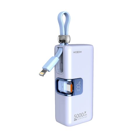 Univerzalna Back Up Baterija Moxom MX-PB161 fast PD20W+ PD22.5W 5000mAh plava (MS).