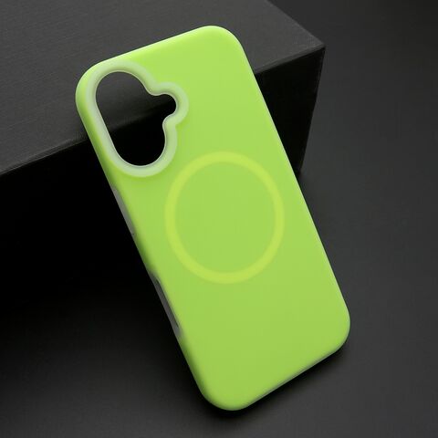 Zastitna maska (futrola) PASTEL COLOR MagSafe - iphone 16 (6.1) zelena (MS).