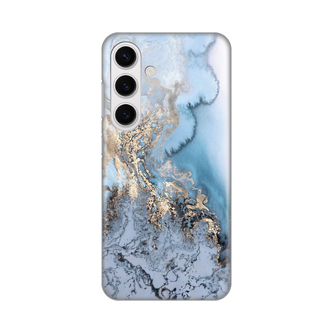 Zastitna silikonska maska (futrola) PRINT - Samsung S921B Galaxy S24 Blue Gold Marble.