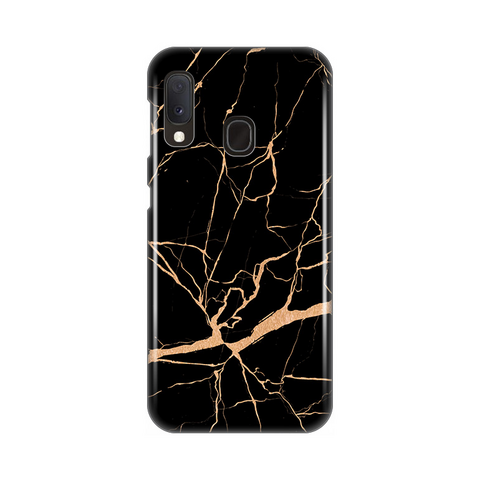 Zastitna silikonska maska (futrola) PRINT - Samsung A202 Galaxy A20E All crni.