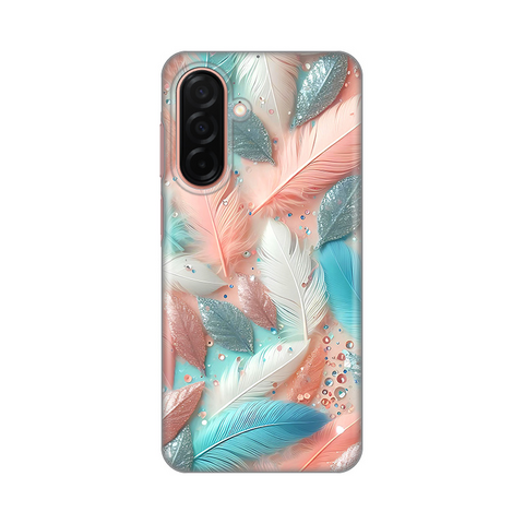 Zastitna silikonska maska (futrola) PRINT - Samsung A266 Galaxy A26 5G Pastel Feathers.
