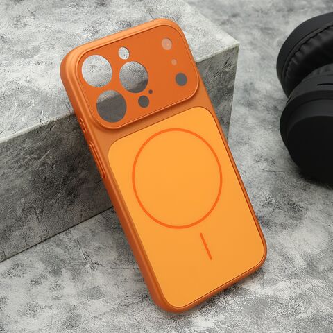 Zastitna maska (futrola) DEFINE MagSafe - iPhone 15 Pro (6.1) narandzasta (MS).