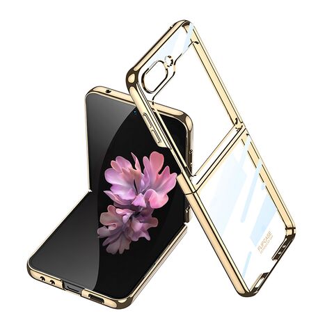 Zastitna maska (futrola) LINES - Samsung F741B/F761B Galaxy Z Flip 6 5G/Z Flip 7 FE 5G zlatna (GKK case) (MS).